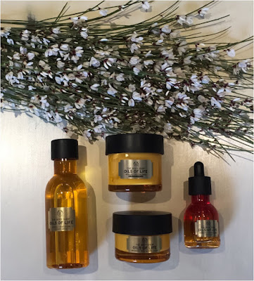 My Midlife Fashion, The Body Shop Oils Of Life, Oils of Life Intensely Revitalising Essence Oil, Oils of Life Intensely Revitalising Facial Oil, Oils of Life Intensely Revitalising Sleeping Cream, Oils of Life Intensely Revitalising Cream