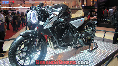 IMOS 2016: Modifikasi Honda CB500F Cafe Racer, gahar brads!