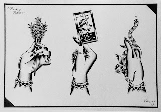 painting, tattooflash, flashworkers, flashtattoo, handtattoo, handstudies, traditionaltattoo, oldschooltattoo, classictattoo, witchcraft, alchemy, tarot, harvest, kundalini