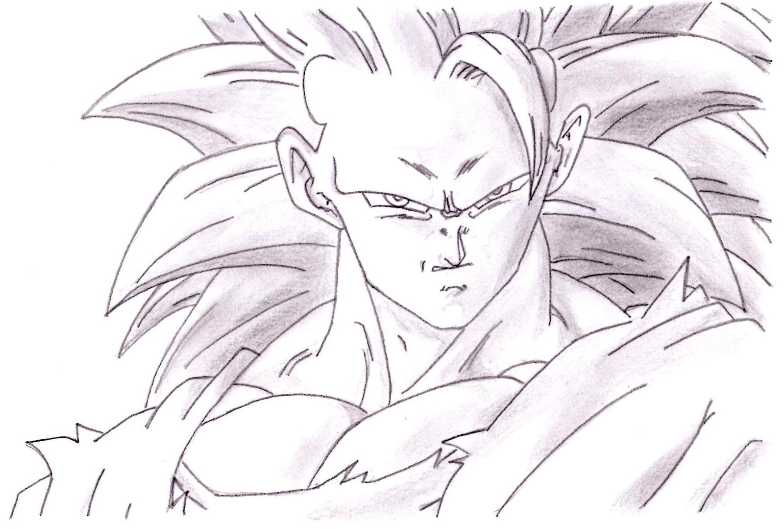 La manera mas sencilla de dibujar a goku ssj 2 Super facil 