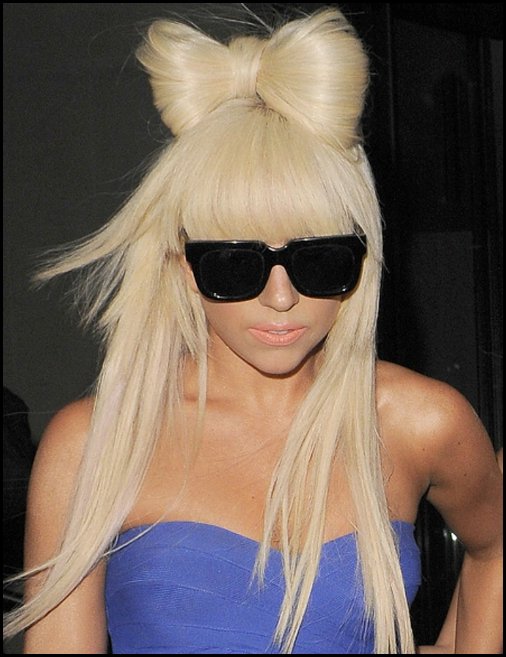 on how to do the lady gaga bow hairstyle.