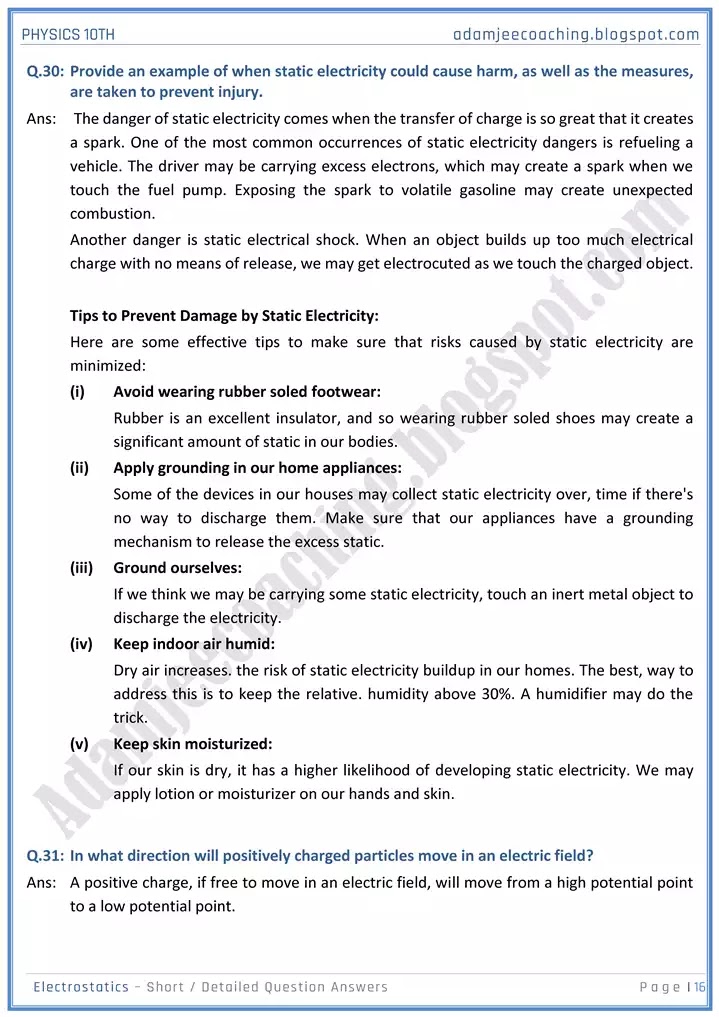 electrostatic-short-and-detailed-answer-questions-physics-10th