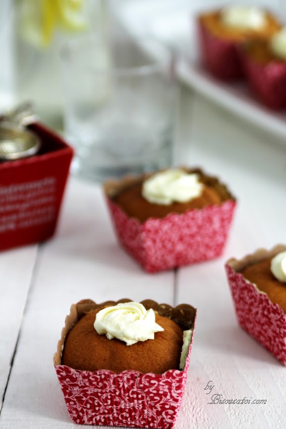 Hokkaido Chiffon Cupcakes with Whipped Cream Filling 