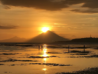 Sunsets over Bali from Gili Air