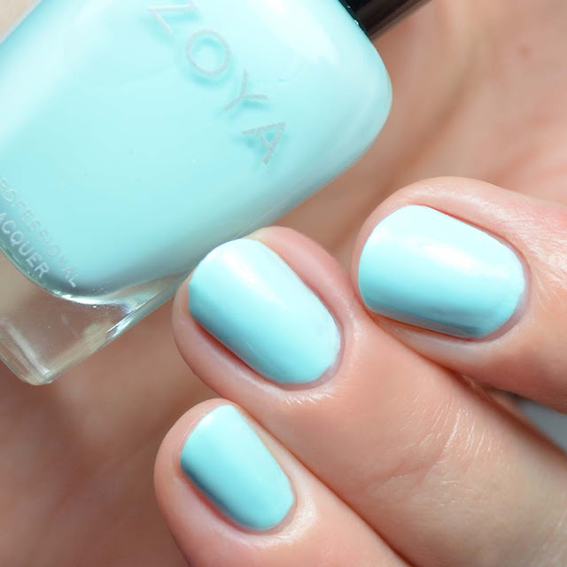 light blue nail polish