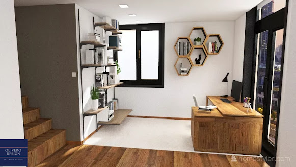 Zona studio del loft