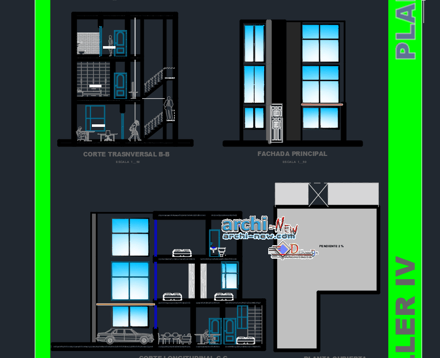 Row house Dwg Archi new Free Dwg file Blocks Cad autocad 