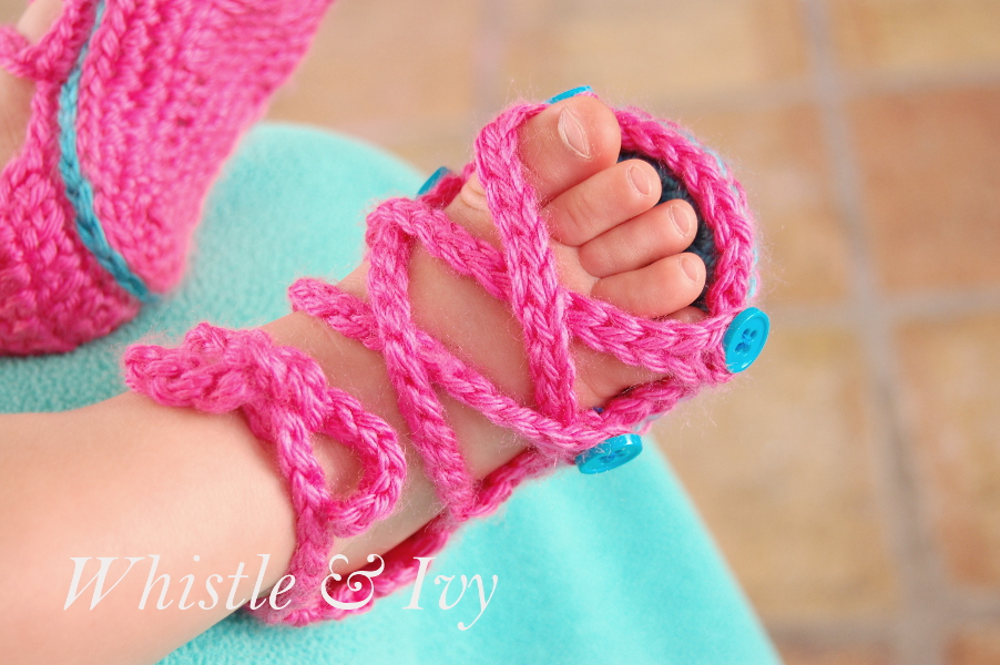 Button Gladiator Baby Sandals - Whistle and Ivy