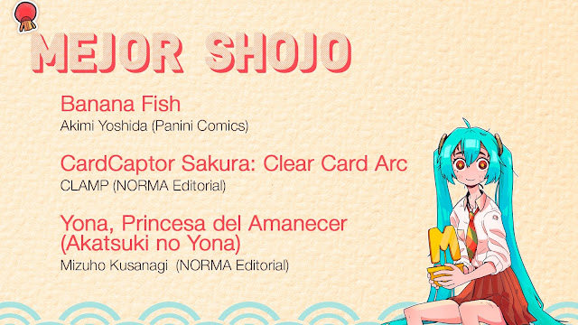 Nominados a los premios del 27 Manga Barcelona.