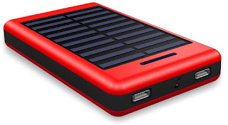 Coolnut CMSPBS-19 Solar Panel Fast Charging 10000 mAh Power Bank  (Red, Lithium-ion)