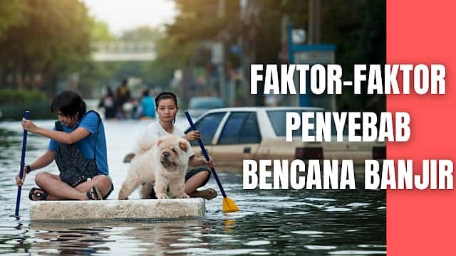 Faktor-Faktor Penyebab Bencana Banjir Berikut ini adalah faktor-faktor penyebab dari bencana banjir :  Curah hujan tinggi, baik di suatu kawasan maupun di hulu sungai Luapan air sungai akibat tingginya curah hujan di hulu sungai Runtuhnya bendungan Naiknya air laut (pasang/rob) Tsunami   Selain itu, faktor kerentanan di suatu daerah juga akan mempengaruhi terjadinya banjir. Faktor kerentanan tersebut adalah sebagai berikut (Rahayu et al., 2014):  Prediksi yang kurang akurat mengenai volume banjir Rendahnya kemampuan sistem pembuangan air Turunnya kapasitas sistem pembuangan air akibat rendahnya kemampuan pemeliharaan dan operasional Deforestasi Turunnya permukaan tanah akibat turunnya muka air tanah Perubahan iklim yang diakibatkan oleh pemanasan global   Nah itu dia bahasan dari faktor-faktor penyebab bencana banjir, melalui bahasan di atas bisa diketahui mengenai faktor-faktor penyebab bencana banjir pada manusia. Mungkin hanya itu yang bisa disampaikan di dalam artikel ini, mohon maaf bila terjadi kesalahan di dalam penulisan, dan terimakasih telah membaca artikel ini."God Bless and Protect Us"