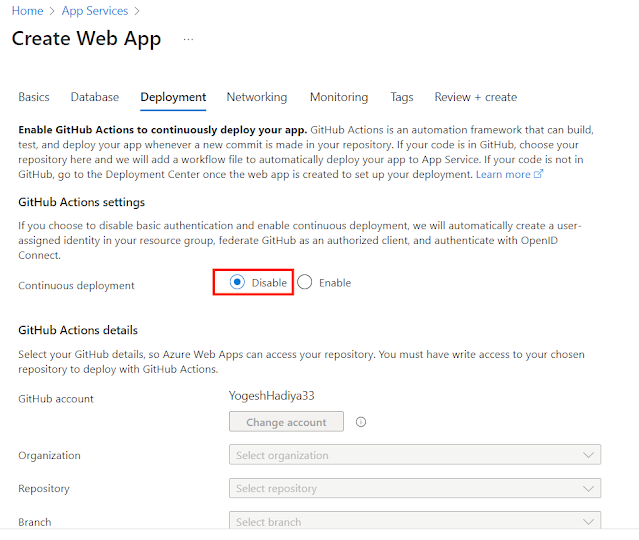 A Step-by-Step Guide to Deploying a .NET MVC App on Azure App Services - YogeshHadiya.in