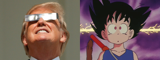 Donald Trump Kid Goku Dragon Ball DB DBZ full moon total solar eclipse Blutz Waves Oozaru Great Ape Saiyan SSJ4