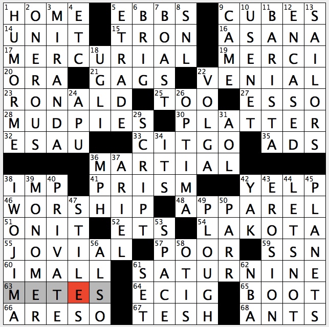 Rex Parker Does The Nyt Crossword Puzzle Amino Acid Vis A