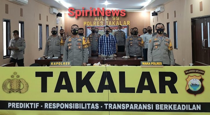 Kapolres Takalar Mengikuti Rapim Polri Tahun 2021 Digelar Secara Virtual 