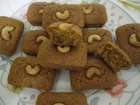 Mini cakes à la patate douce (sanshuile, sans beurre, sans gluten), noix de cajou farine de châtaigne