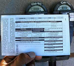 Josh Cribbs Parking Ticket