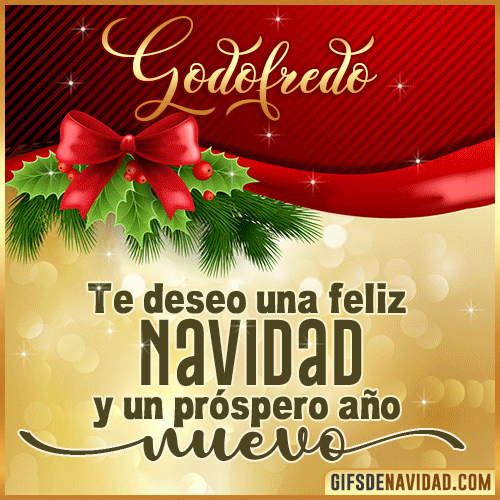 Feliz Navidad Godofredo Feliz Navidad Godofredo
