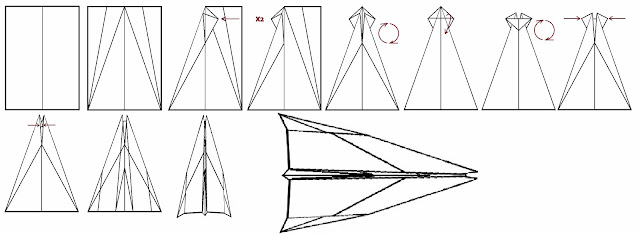 Avión de papel Wing 19