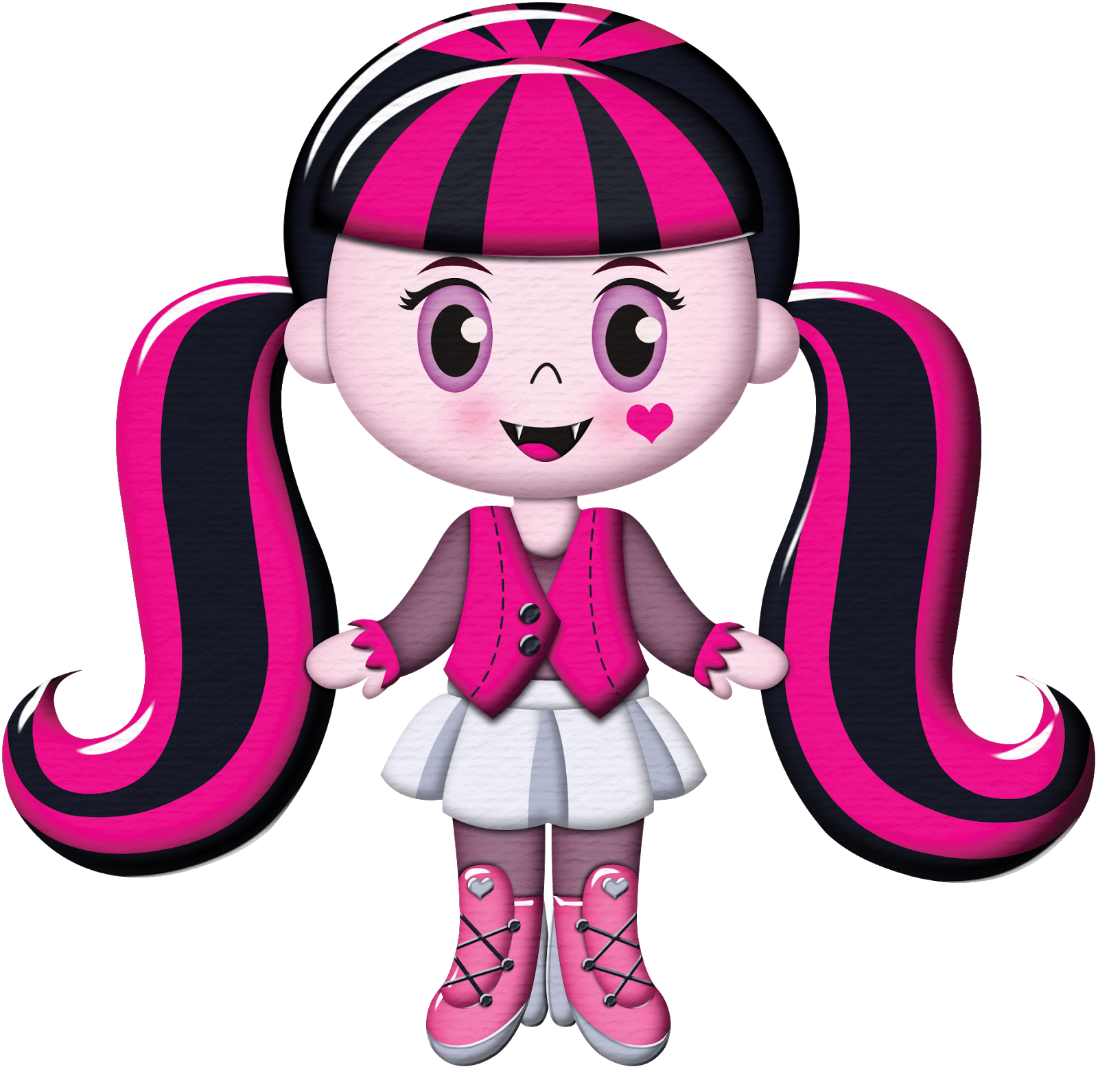 Clip Art a lo Monster High: Personajes.