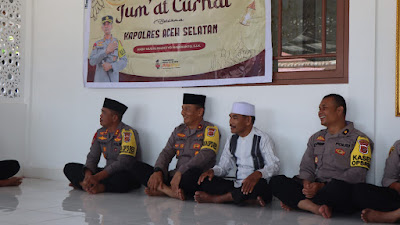 Jumat Curhat : Kapolres Aceh Selatan Sampaikan Bahaya Petasan Dan Balap Liar