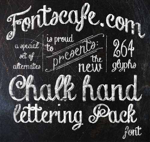 download free script handwritten chalk font
