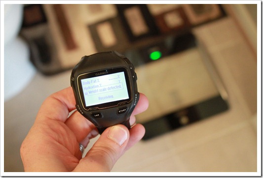 Garmin FR910XT with Tanita BC-100 Garmin FR910XT with Tanita BC-100