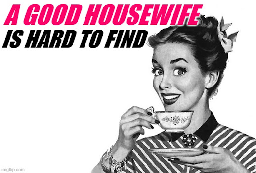 A good housewife is hard to find. Housewife Sayings Memes by JenExx