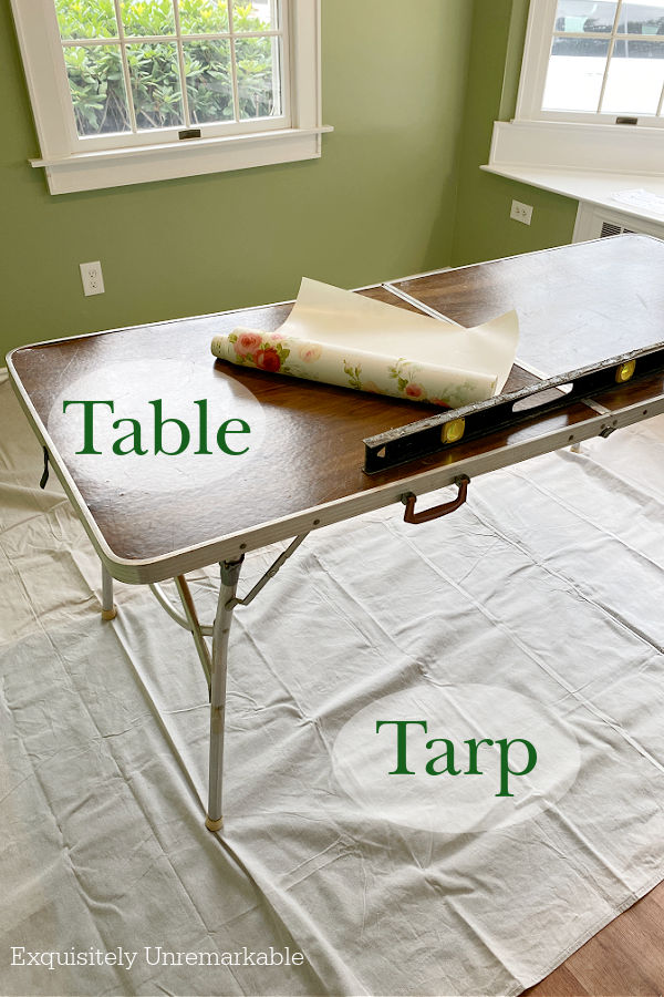 Best Table and Tarp For Wallpaper