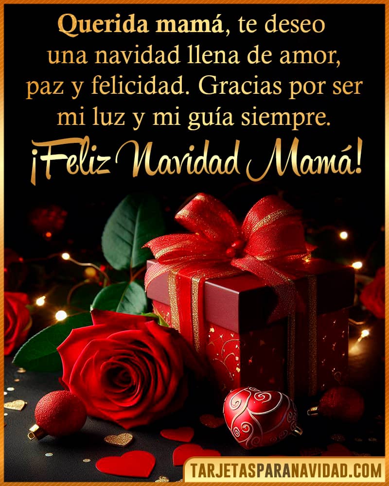 Tarjetas de Navidad para mamá