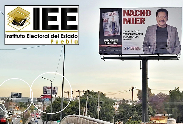 IEE investigará anuncios espectaculares de Nacho Mier por órdenes del TEEP