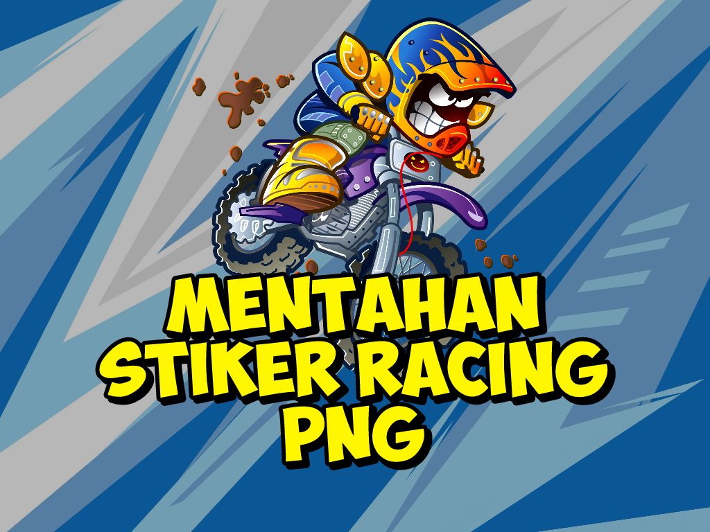 Kumpulan mentahan  stiker  racing  anime kartun HD format PNG 