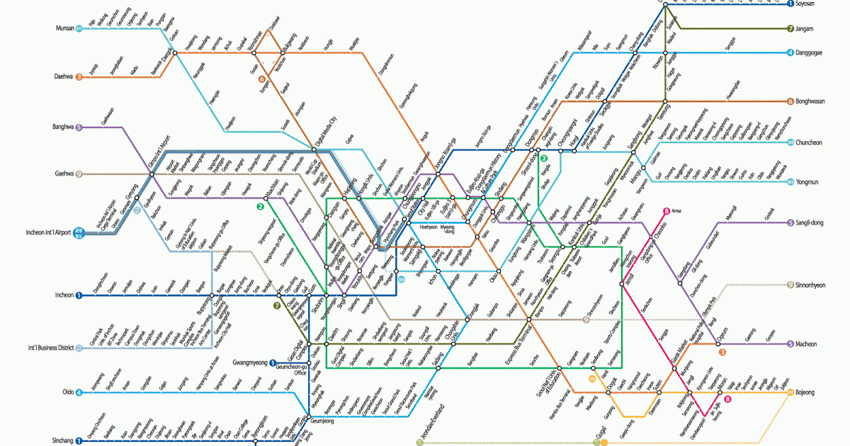 Dwika Sudrajat: Peta Subway di Korea Selatan