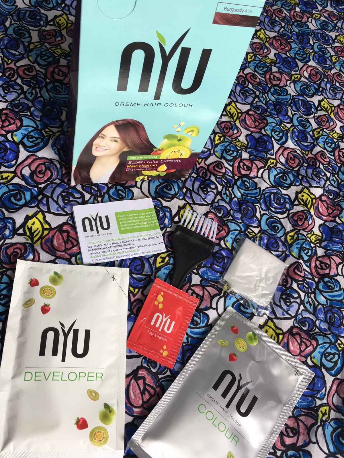 Review Nyu Creme Hair Colour Burgundy 416 Review Nyu Creme
