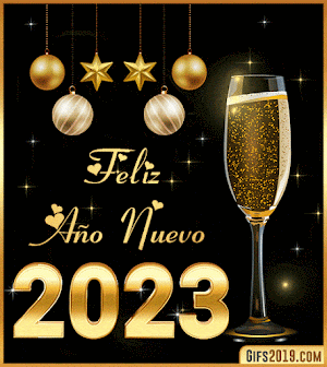 Imágenes Gif de Feliz Año Nuevo 2023 para WhatsApp