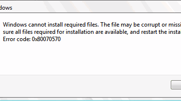 Mengatasi Error Code: 0x80070570 Saat Install Windows 10