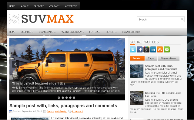  SuvMax Blogger Template 