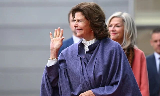 Queen Silvia and Hesse's Minister-President Boris Rhein attended the opening ceremony of Frankfurt Childhood-Haus