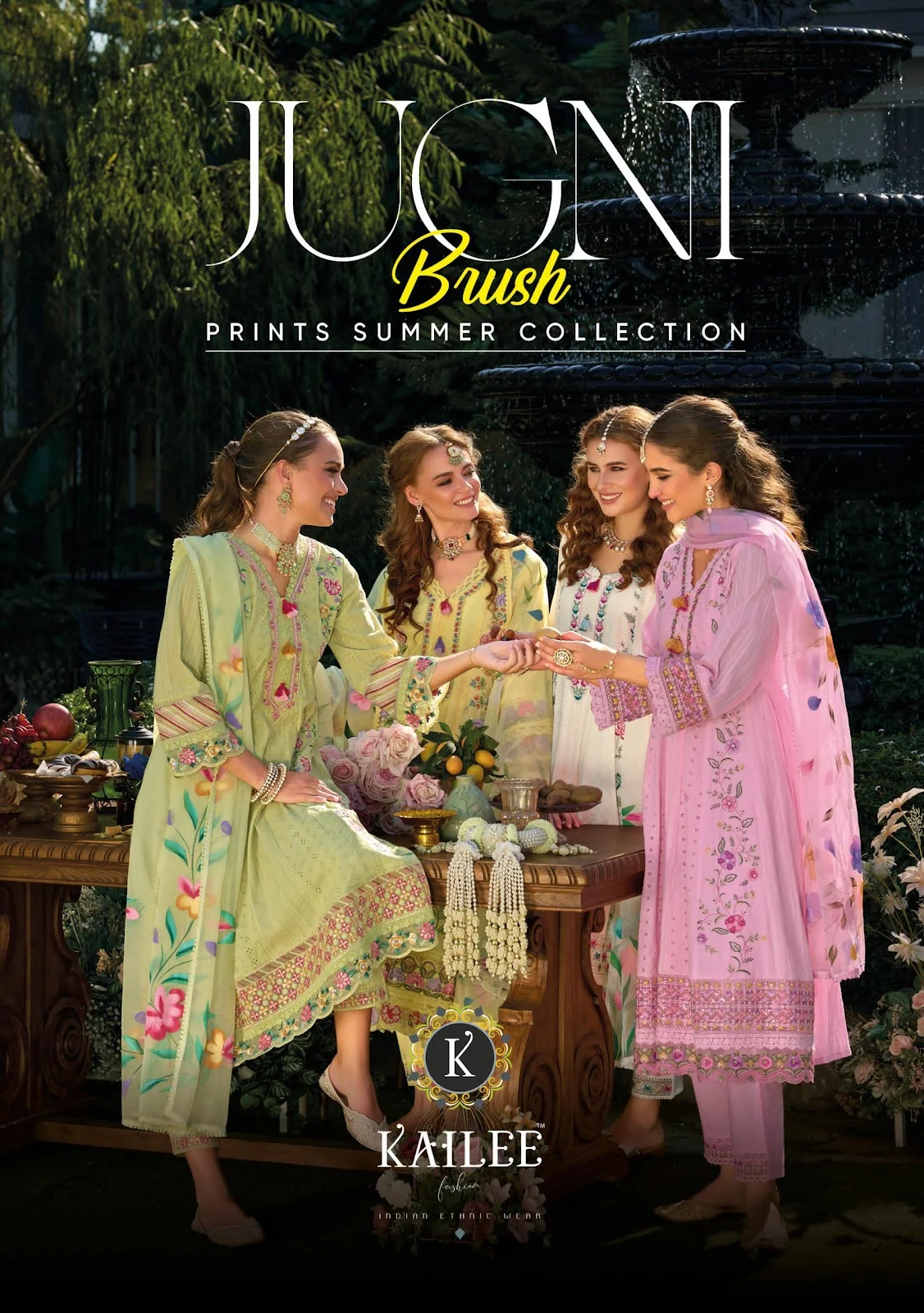 Jugani Kailee Fashion Pure Cotton Readymade Anarkali Suits