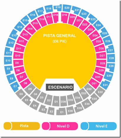 Mapa de Boletos para Caifanes en CDMX Palacio