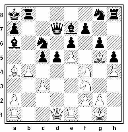 Posición de la partida de ajedrez Ian Rogers - Trevor Tao (Campeonato de Australia, 2004)