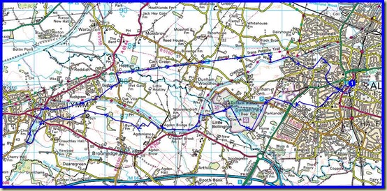 The route is around 24-25 km (15 miles) with minimal ascent, taking less than 6 hours