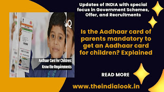 Is parents' Aadhaar card mandatory for getting children Aadhaar card? Explained