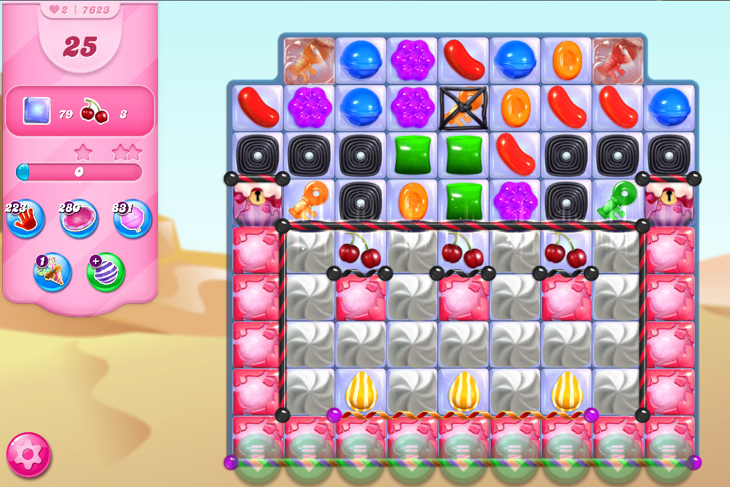 Candy Crush Saga level 7623