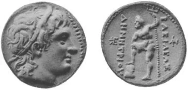 Münze von Demetrius I. (337-283 v. Chr.)