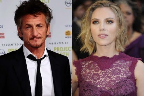 sean penn scarlett johansson photos. scarlett johansson sean penn