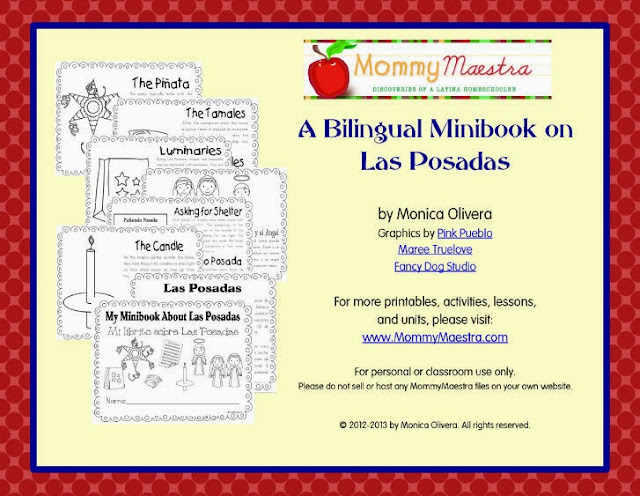 printable minibook on Las Posadas