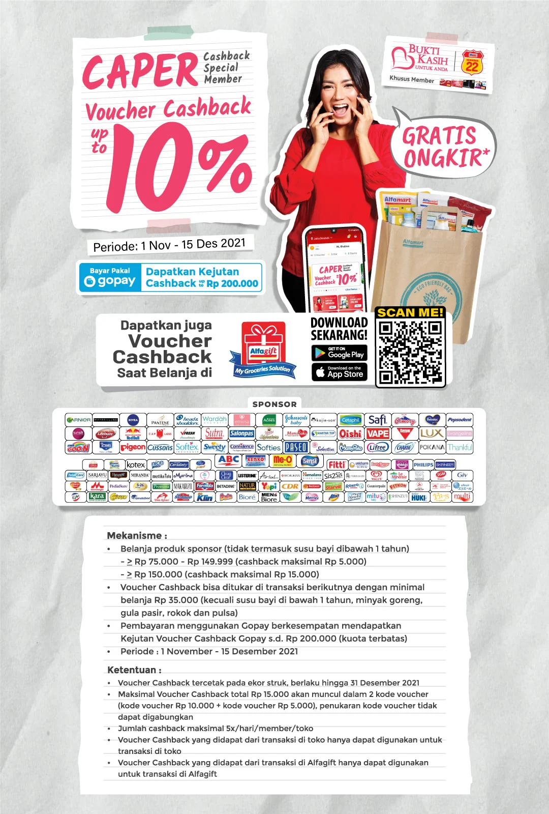 Katalog Promo Alfamart Cashback 10% 1 November - 15 Desember 2021 Terbaru Hari Ini