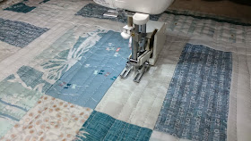 Baby quilt using Blithe fabrics by Art Gallery Fabrics
