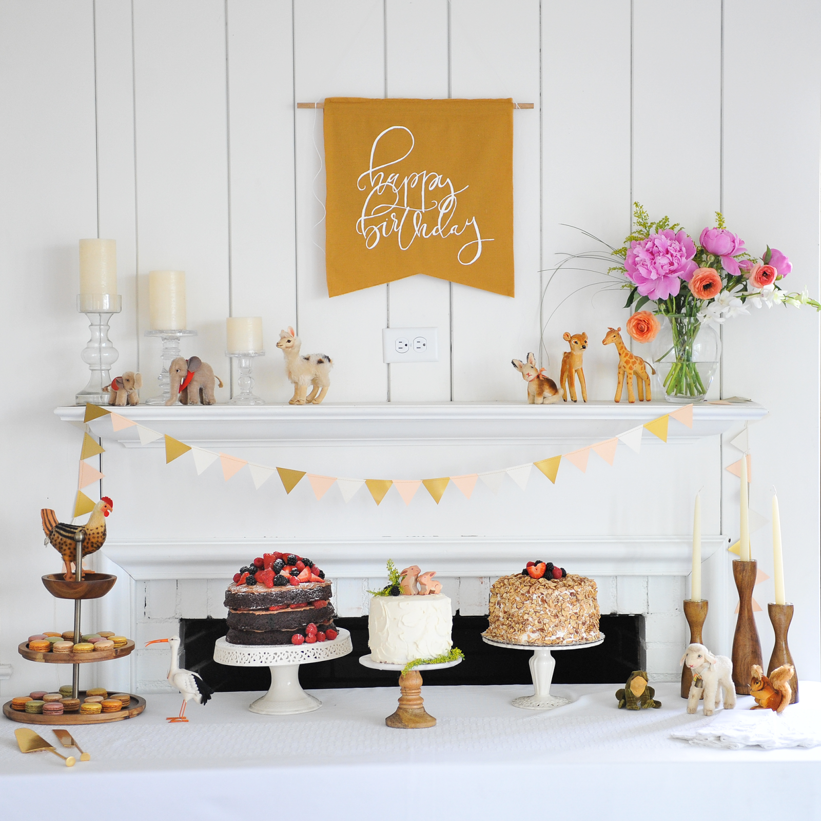 Flora and Fauna 1st Birthday Party Modern Kids